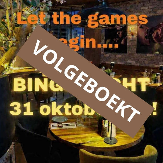 BINGO NIGHT bij DOK – Zaterdag 31 oktober 2026